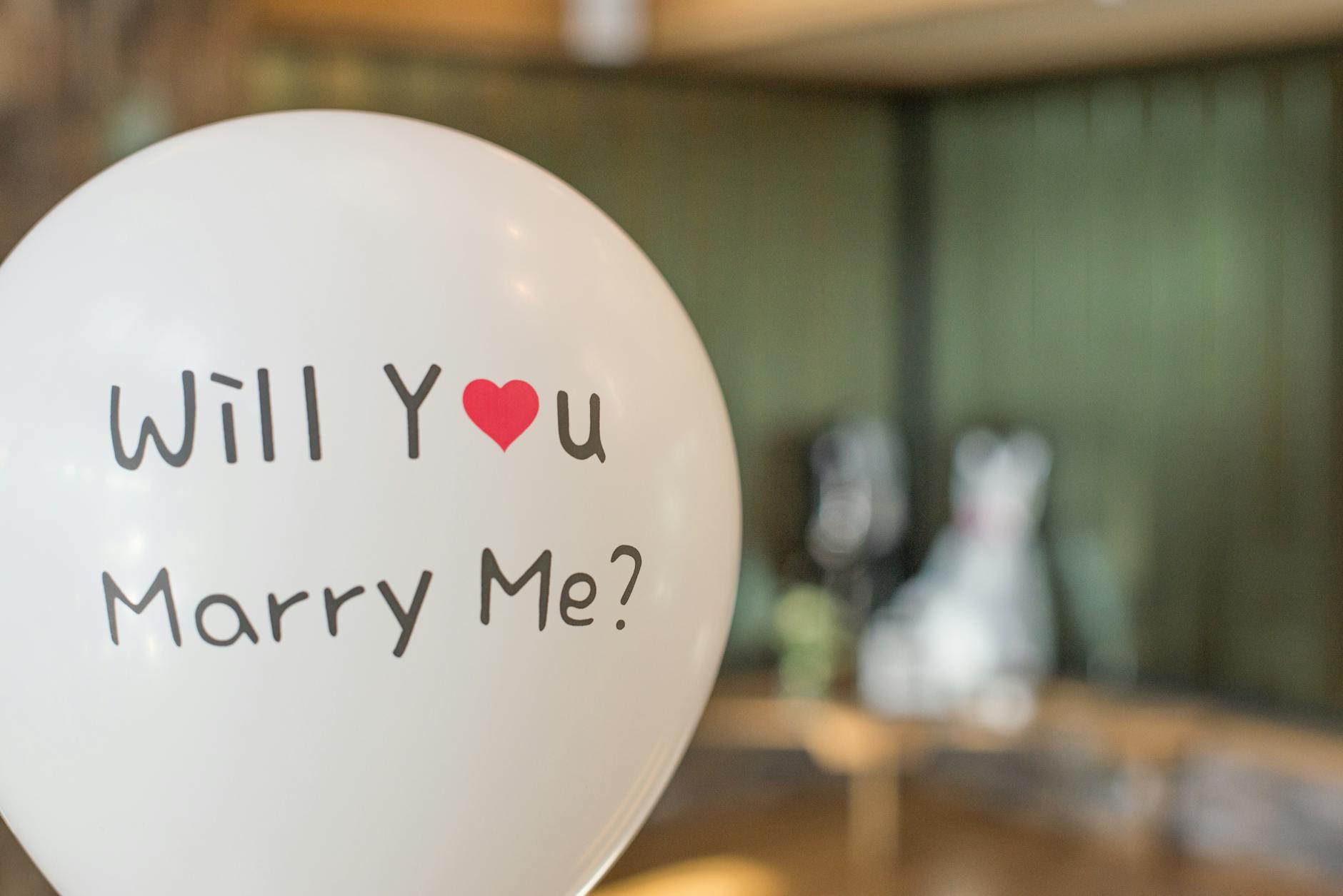 A romantic balloon with 'Will You Marry Me?' for a heartfelt marriage proposal. - marriage advice for newlyweds