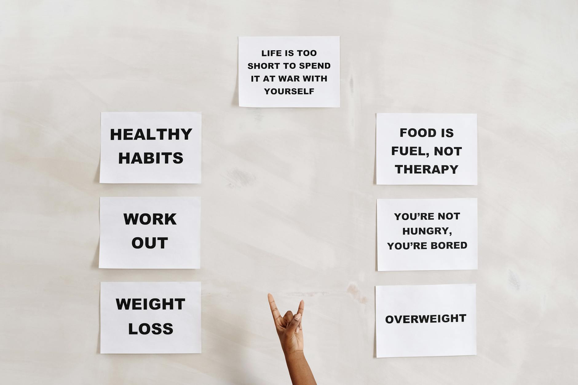 Motivational quotes promoting healthy living, fitness, and wellness habits. - mental health habits