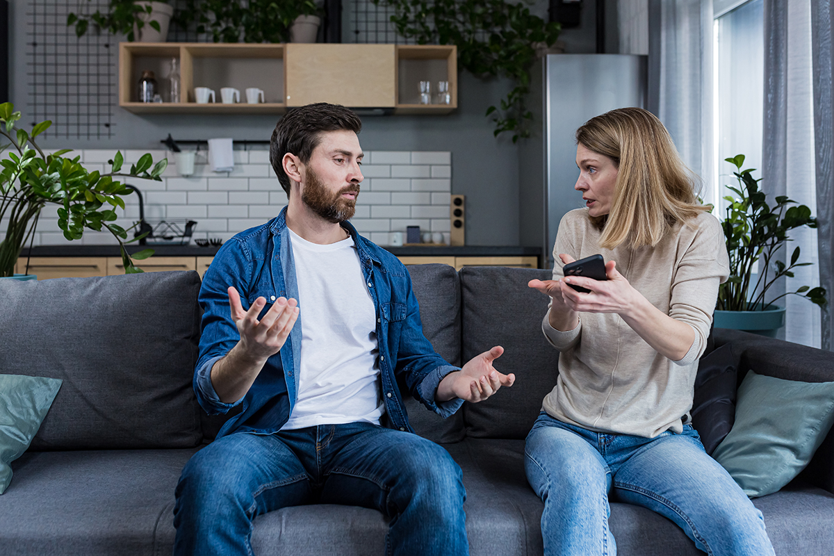 Image showing a couple dealing with the impact of jealousy