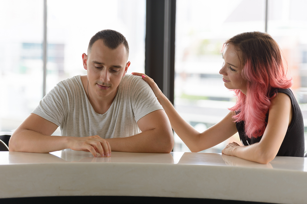 Marriage counselor guiding a couple