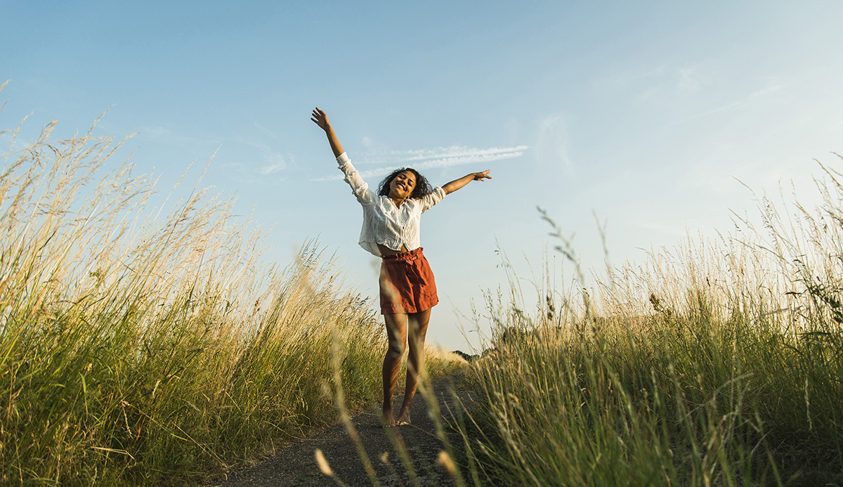 Illustration of a person on the path of recovery from a toxic relationship