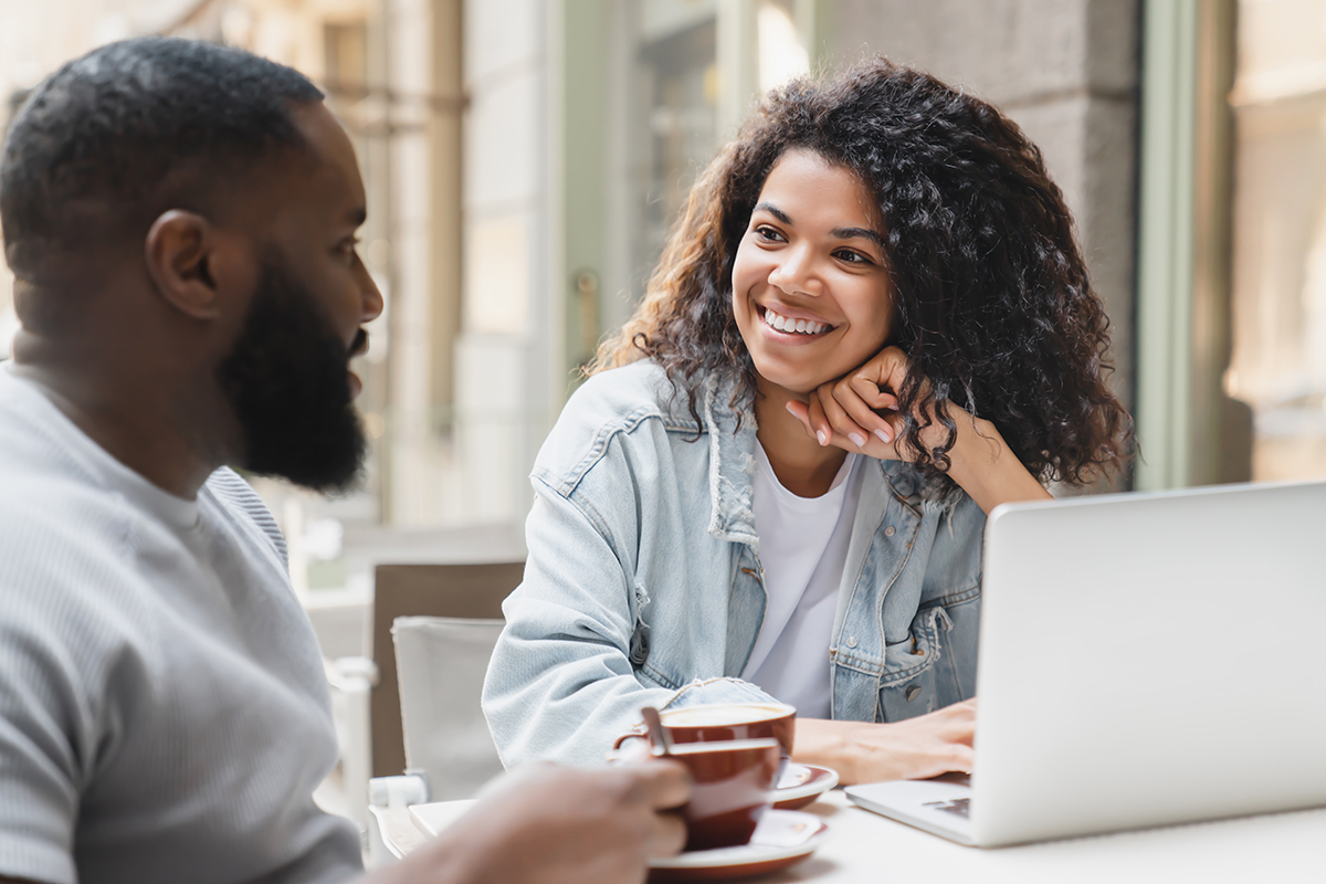 Two people communicating, symbolizing the importance of communication in relationships