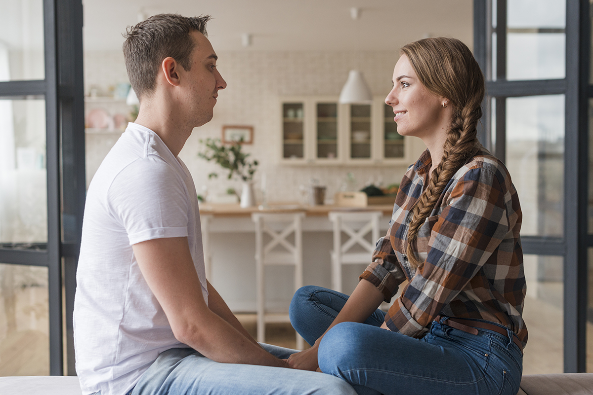 Couple demonstrating empathetic communication