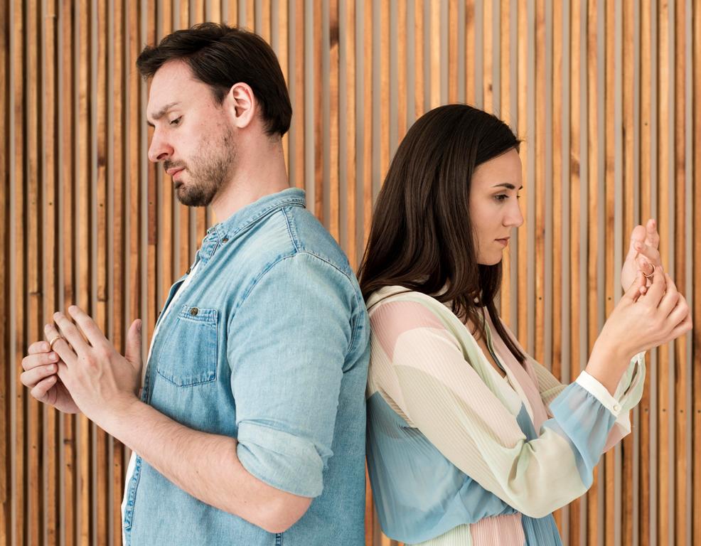 Couple having a disagreement