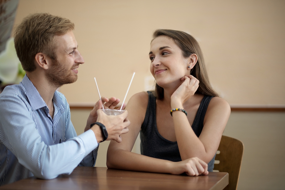 Couple discussing relationship