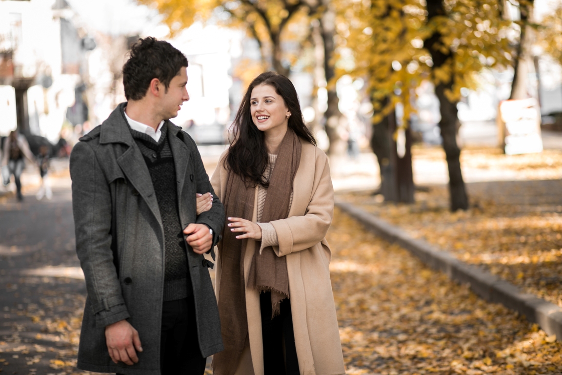 Couple communicating with each other