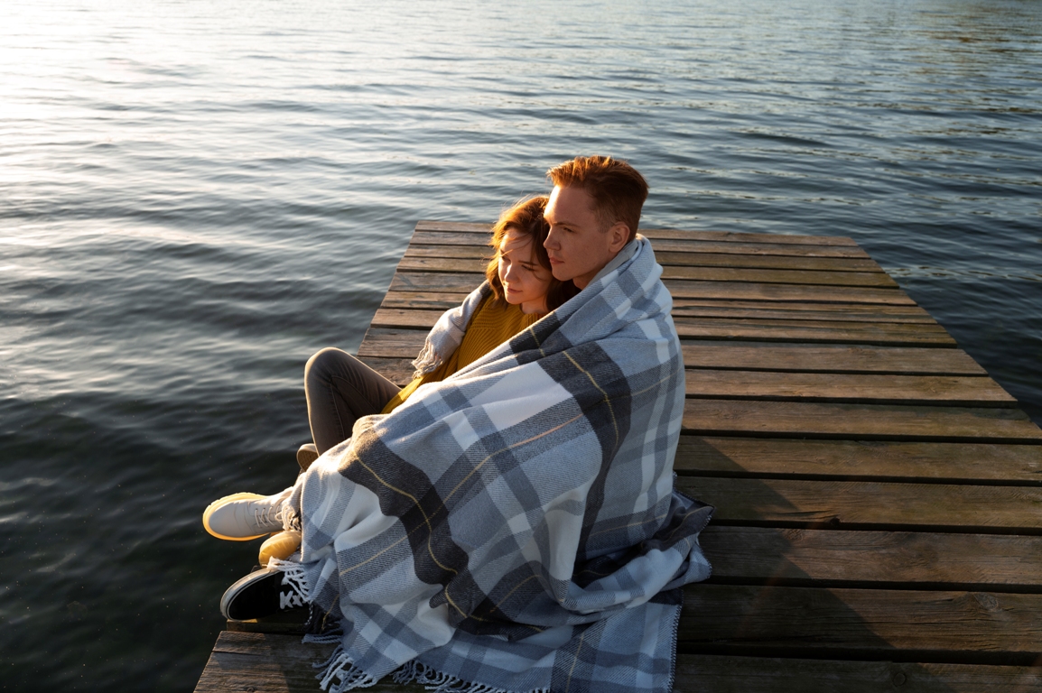 Couple enjoying a peaceful moment together