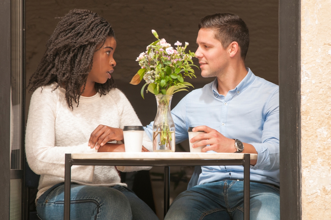 Couple having a discussion