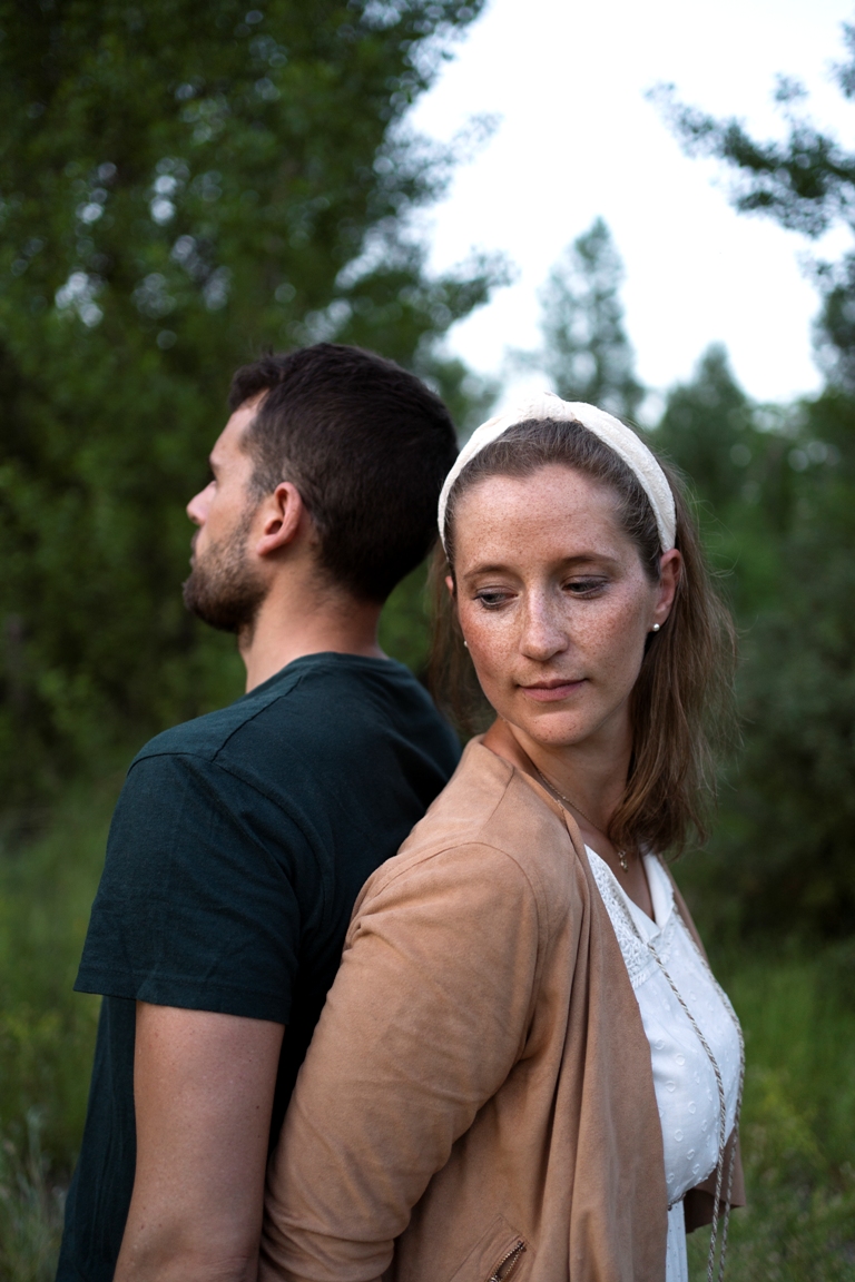 Couple feeling emotionally distant