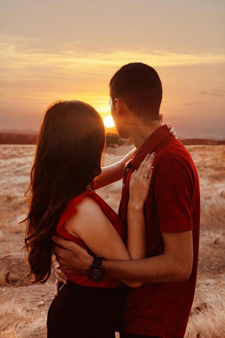 Couple Enjoying Sunset