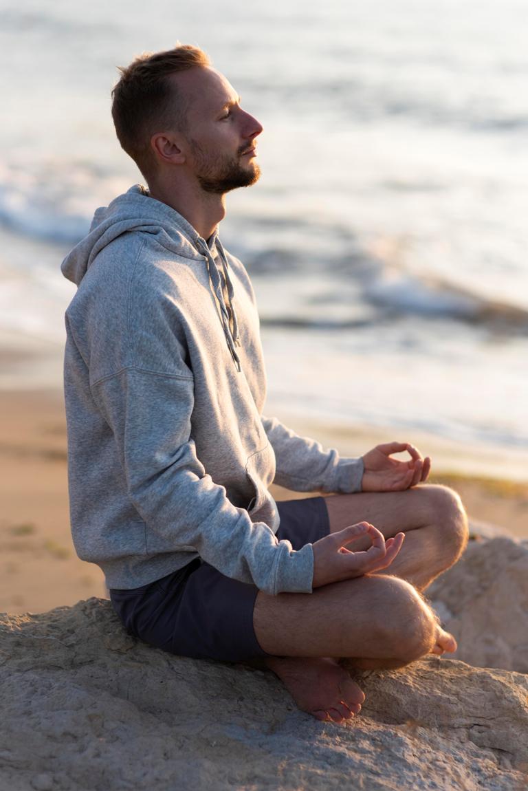 Person practicing mindfulness meditation