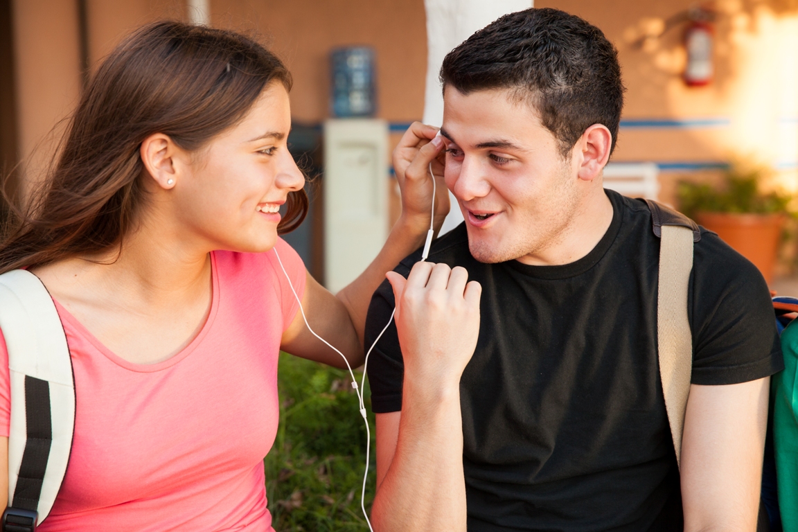 Couple practicing active listening