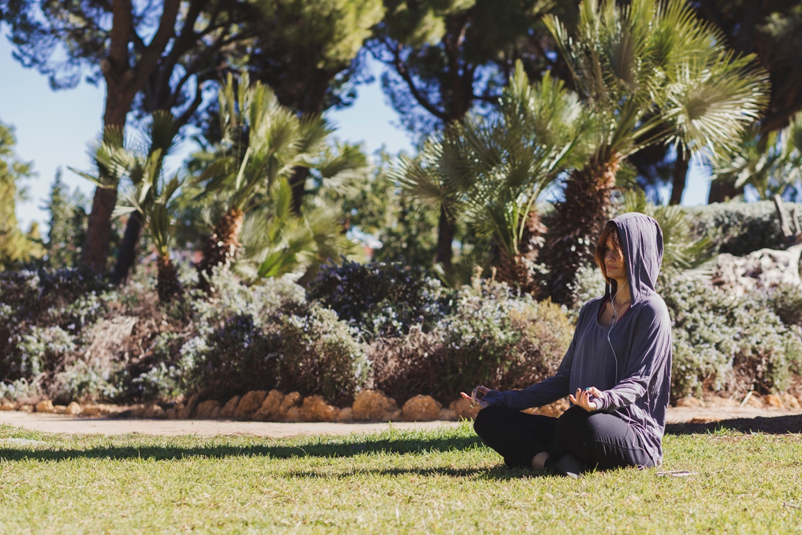 Person practicing mindfulness meditation