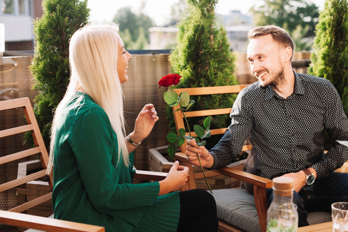 Couple having a heart-to-heart conversation