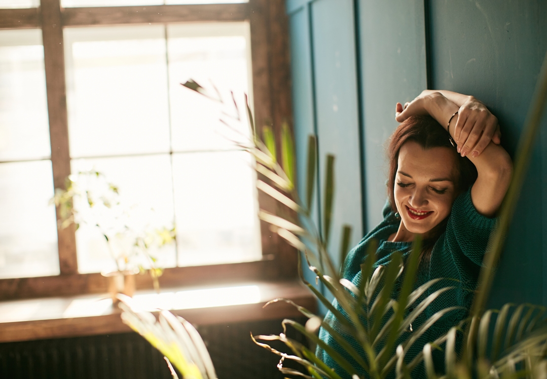 Person practicing self-care and relaxation