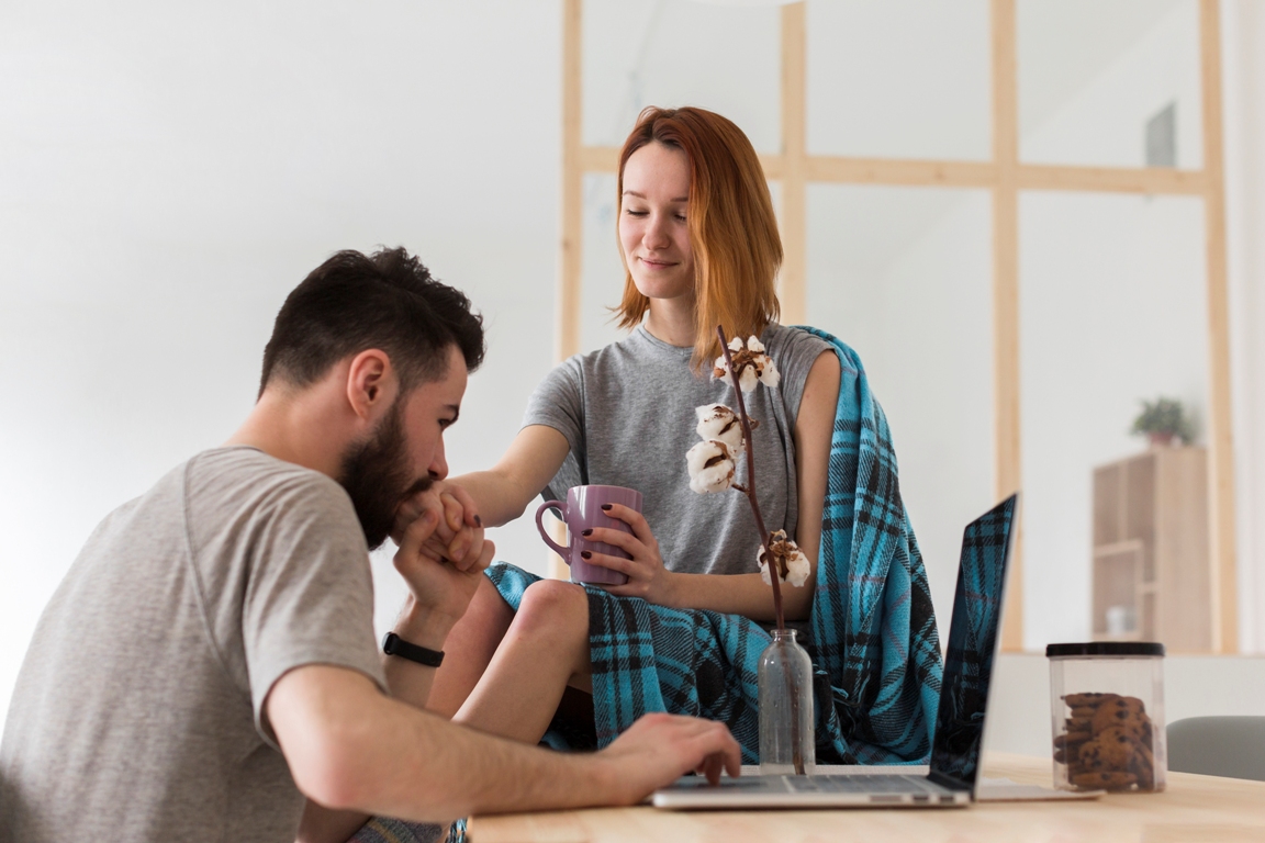 Couple communicating openly and honestly to build trust