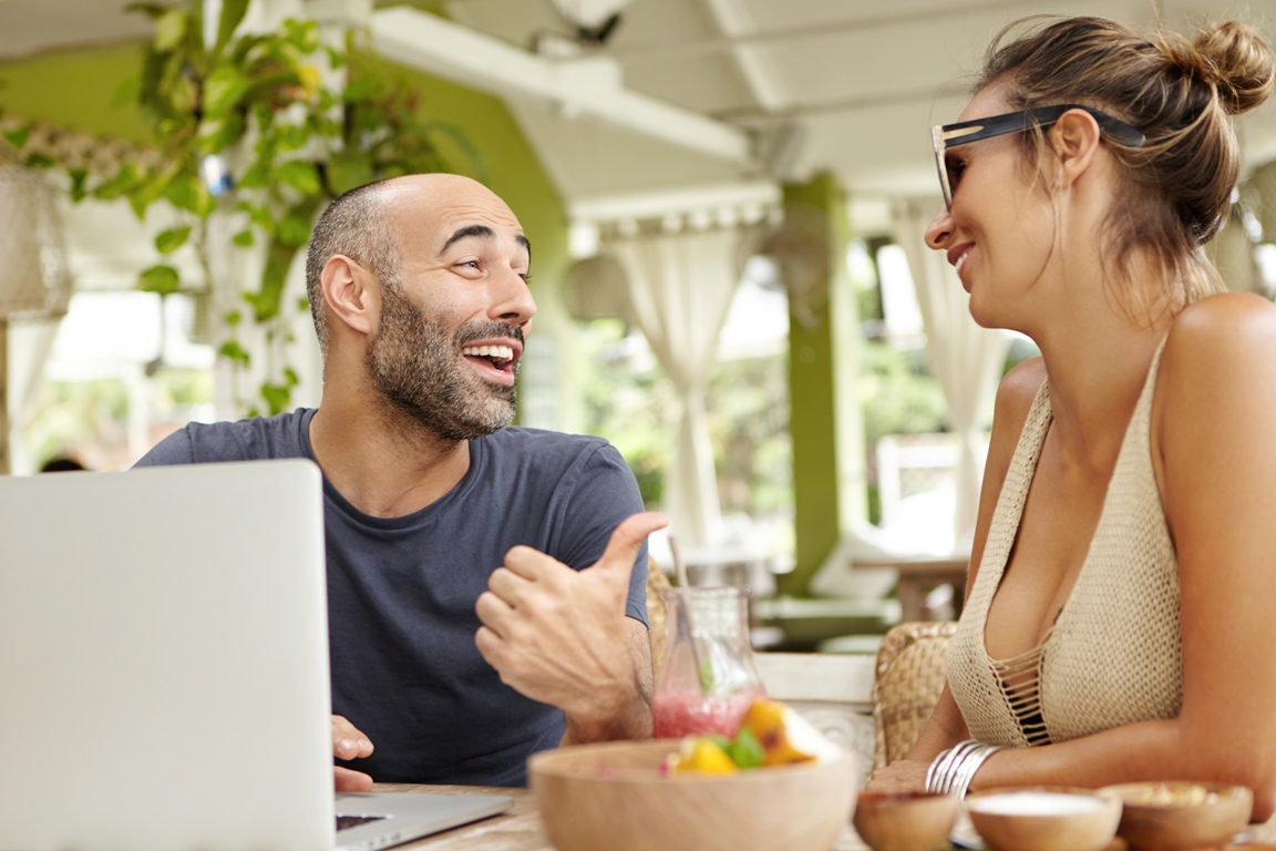 Couple discussing communication