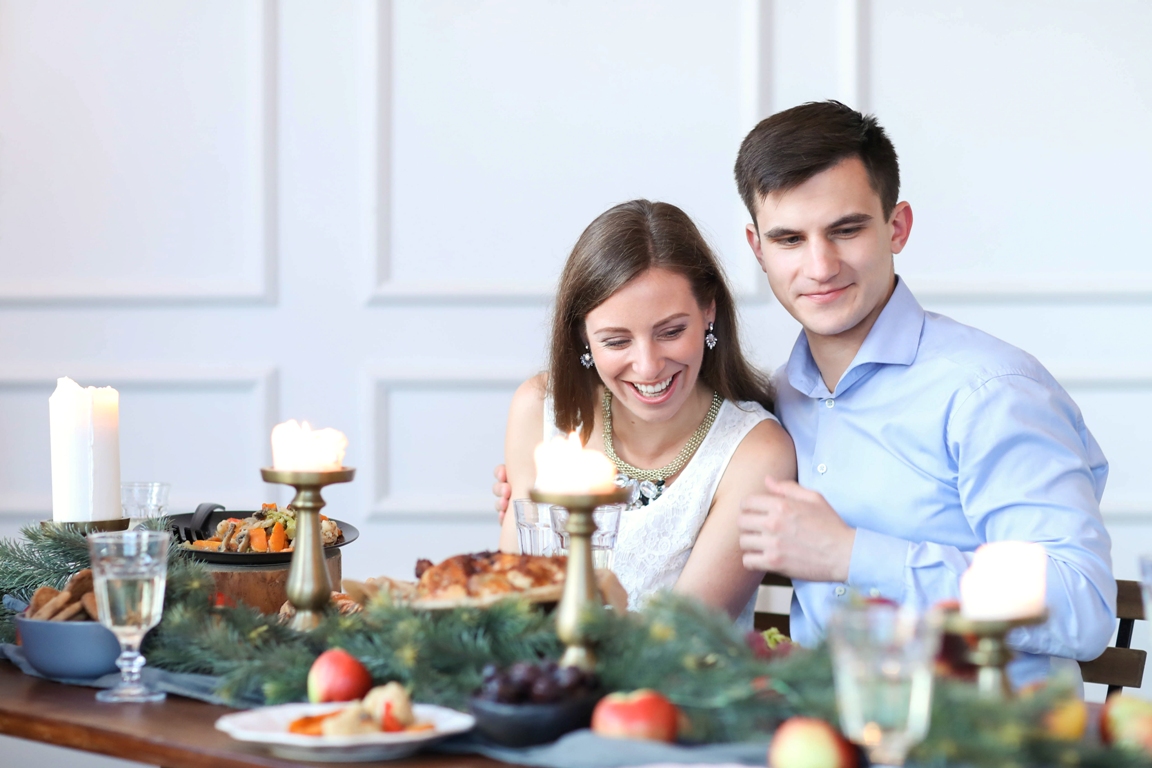 couple celebrating religious holiday