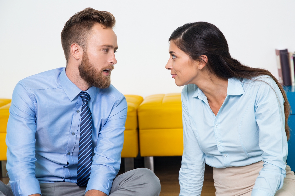 Couple communicating effectively to deal with false accusations