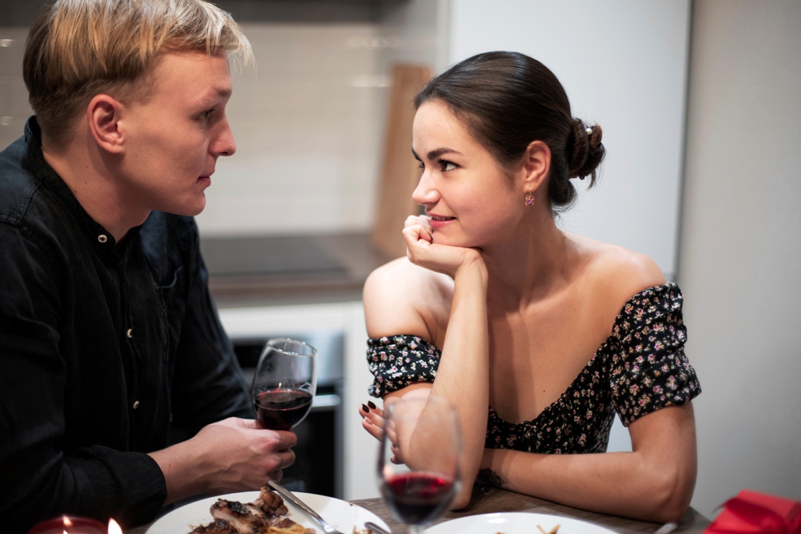 Couple engaging in open communication to save their relationship after cheating