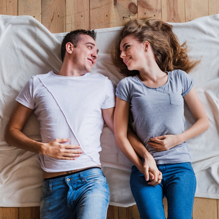 Couple sharing emotional intimacy in relationships